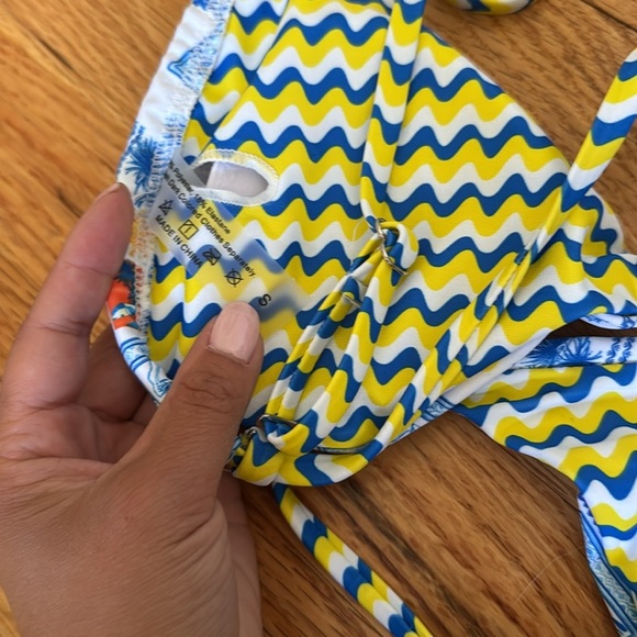 SHEIN Italian summer coastal bikini NWT - Picture 4 of 5